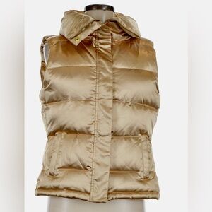 Talbots Gold Puffer Vest